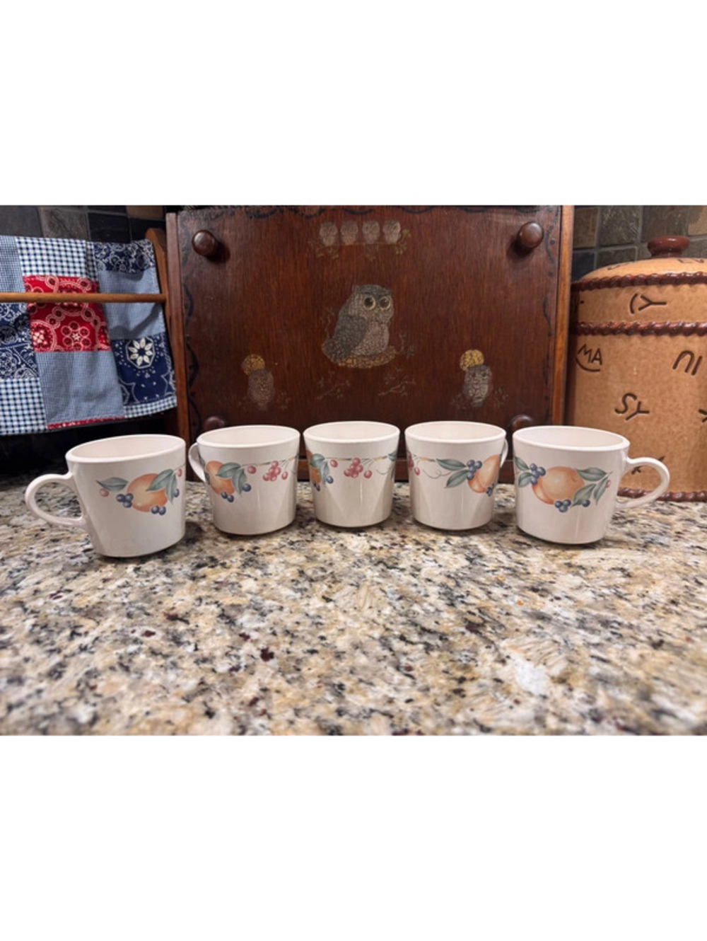 Vintage corningware fruit mug